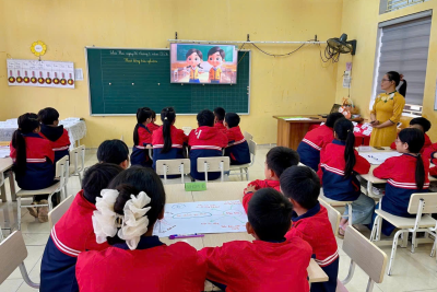 CHUYỂN ĐỔI SỐ TẠI TRƯỜNG NGHĨA MINH  KHƠI NGUỒN SÁNG TẠO CHO NHỮNG “CÔNG DÂN SỐ” LỚP 4