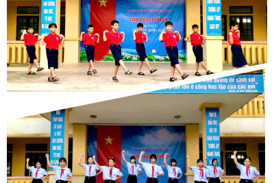 Sắc màu ý nghĩa của “Tuần sinh hoạt công dân – học sinh tại  trường Tiểu học Nghĩa Minh – xã Đồng Thịnh